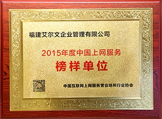 2015年度中国上网服务榜样单位